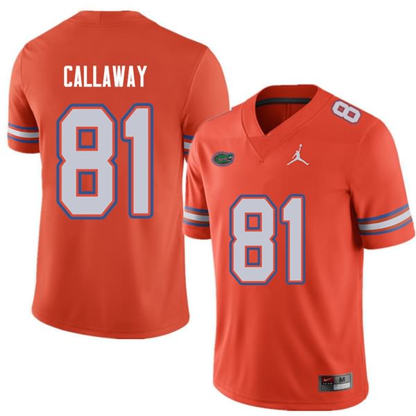 Men's NCAA Florida Gators Antonio Callaway #81 Stitched Authentic Jordan Brand Orange College Football Jersey KAS2565EO